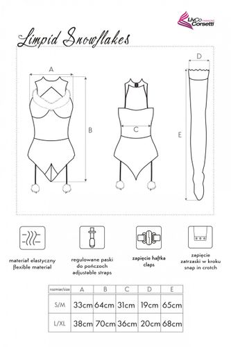SEXY ŚWIĘTA Strój Mikołajki Limpid Snowflakes Livco Corsetti L/XL na Arena.pl