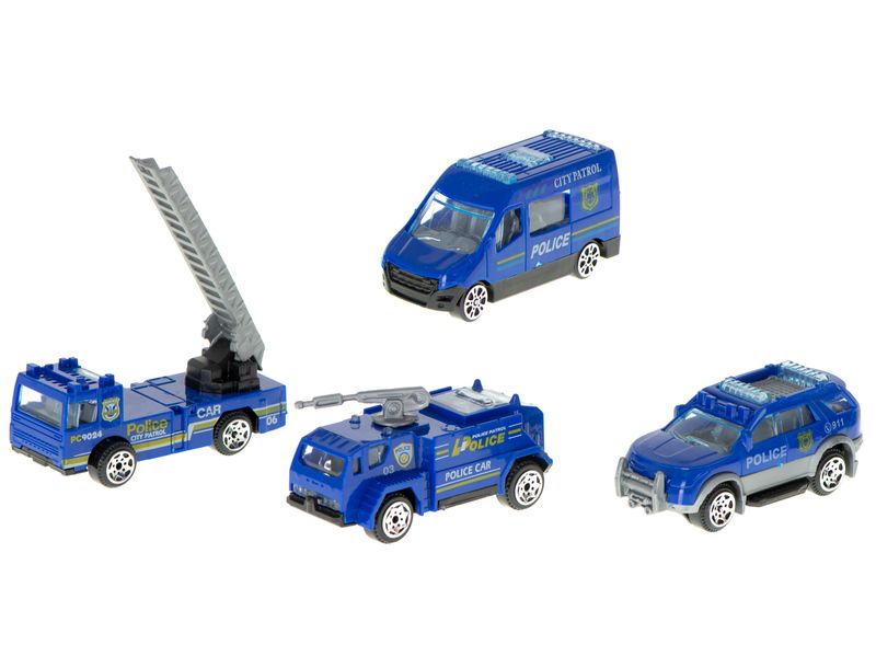 Transporter Samolot Policja + 4 Auta + Akcesoria zdjęcie 8