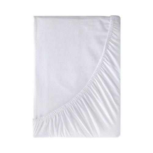 Prześcieradło z gumką Basic 100x200 +30 cm bawełna białe na Arena.pl