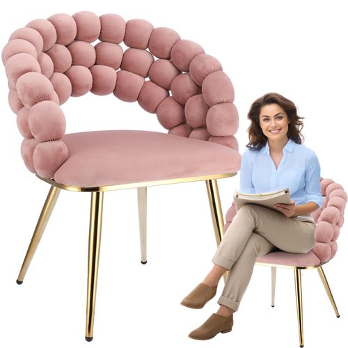 krzesło różowe bella na Arena.pl