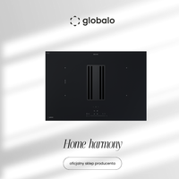 Płyta indukcyjna z okapem blatowym GLOBALO AUPHORIA 80.1 Black Mat