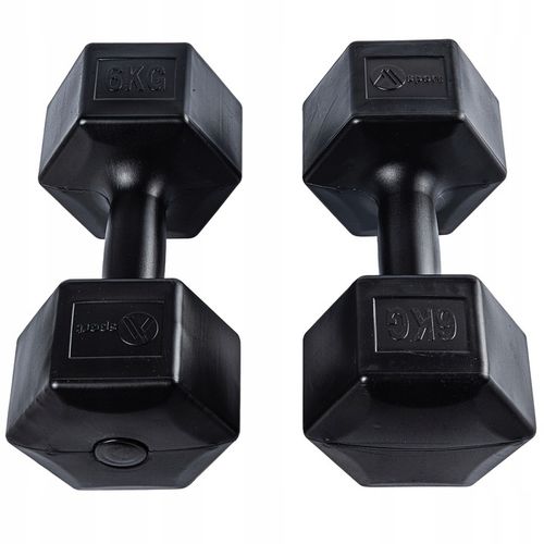 Hantle bitumiczne hexagonalne ciężarki 2x6kg na Arena.pl