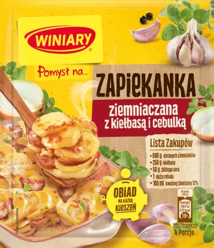 WINIARY POMYSŁ NA ZAPIEKANKĘ Z KIEŁBASĄ 41G na Arena.pl