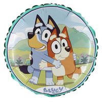 Balon foliowy Bluey i Bingo okrągły, 46 cm (luz)