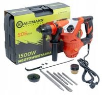 Młot udarowy Młotowiertarka Kaltmann SDS PLUS 1500W Zestaw + Walizka