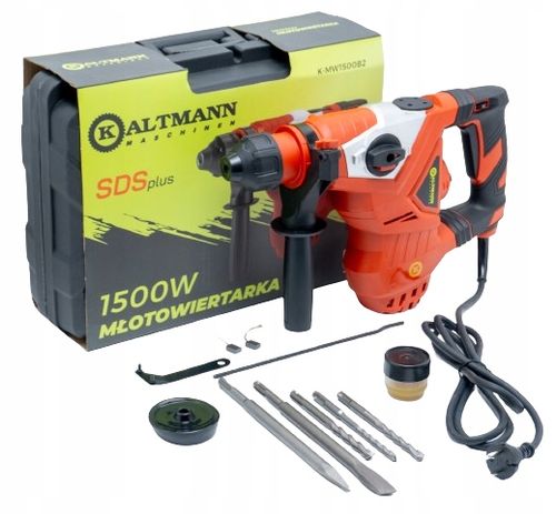Młot udarowy Młotowiertarka Kaltmann SDS PLUS 1500W Zestaw + Walizka na Arena.pl