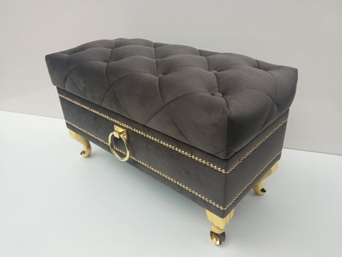 Pufa ławka Caro glamour złoto na Arena.pl