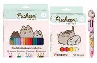 Wyprawka szkolna do szkoły kot PUSHEEN kredki flamastry długopis na prezent