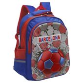 Plecak przedszkolny dla chłopca piłkarski duży FC Barcelona 3D