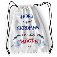Plecak Dla Magdy Sportowy Szkolny Worek Torba Z Nadrukiem Ze Zdjęciem