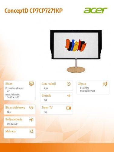 Monitor 27 cali ConceptD CP7271KP na Arena.pl