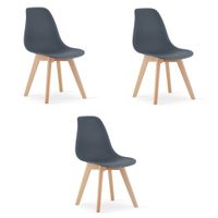 Krzesło KITO - dark slate x 3