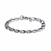 bransoletka klasyczna 19 cm (b22/men/28ag cz)