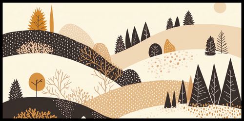 Plakat 91,3x44,5cm Jesień w Wzgórzach na Arena.pl