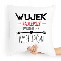 Poduszka Dla Wujka Wujek Najlepszy Partner Z Nadrukiem Ze Zdjęciem