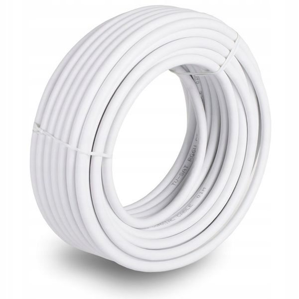 KABEL PRZEWÓD KONCENTRYCZNY DO ANTENY TV ANTENOWY ZEWNĘTRZNY LTE HD 4K 20M zdjęcie 2