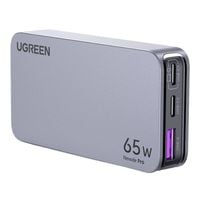 płaska ładowarka sieciowa ugreen nexode pro 65w, gan, 2x usb-c + usb