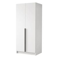 Szafa BONO I 100 cm-pojemna garderoba-BIAŁY+CZARNY