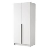 Szafa BONO I 100 cm-pojemna garderoba-BIAŁY+CZARNY