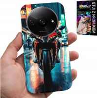 ETUI DO XIAOMI REDMI A3 - MOTOR, MOTOCYKLE JEDNOŚLAD WZORY + SZKŁO