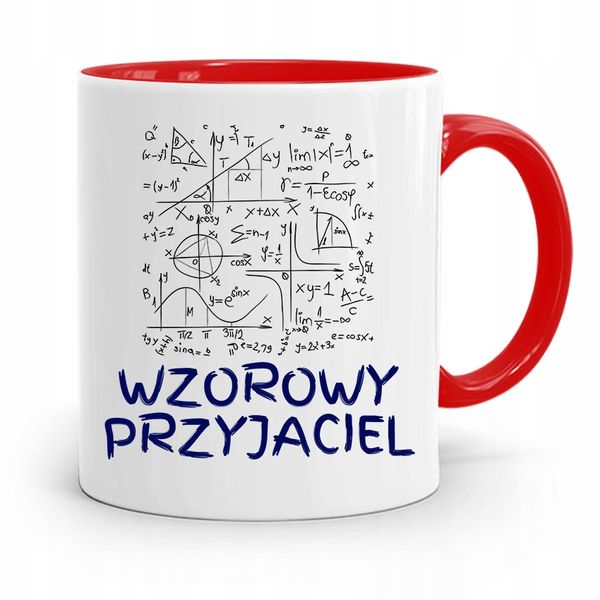 Kubek Czerwony Dla Przyjaciela Wzorowy Przyjaciel Z Nadrukiem Ze Zdjęciem zdjęcie 1