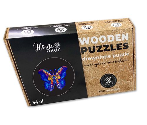 Puzzle Drewniane dla dzieci i dorosłych Motyl 2 Butterfly 2 na Arena.pl