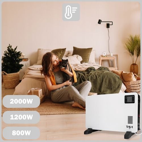 GRZEJNIK ELEKTRYCZNY KONWEKTOROWY TERMOSTAT FARELKA MOC 2000W WIFI 4 na Arena.pl