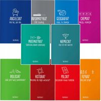 ZESTAW 10 ZESZYTÓW TEMATYCZNYCH PRZEDMIOTOWYCH ZE ŚCIĄGĄ 60k A5 HERLITZ