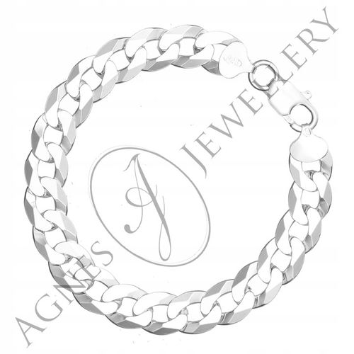 BRANSOLETKA PANCERKA 20cm 10 mm SREBRO 925 na Arena.pl