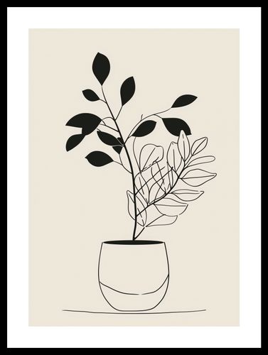 Plakat 29,7x42cm Prostota Doniczki na Arena.pl