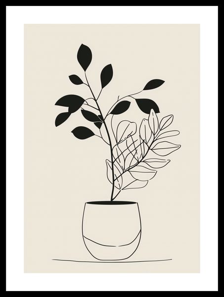 Plakat 29,7x42cm Prostota Doniczki zdjęcie 3