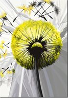 100 70CM OBRAZ PŁÓTNO DMUCHAWCE ŻÓŁCI PŁÓTNO RAMA