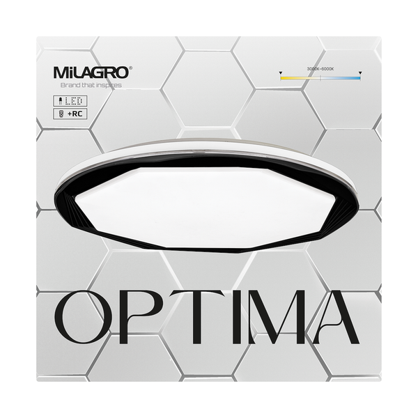 Plafon OPTIMA BLACK 52W LED Ø480 mm zdjęcie 3