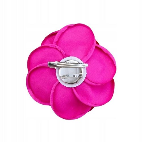 BROSZKA KWIAT KWIATEK RÓŻOWA FUCHSJA FUKSJA RÓŻA ATŁASOWA KWIAT PRZYPINKA na Arena.pl