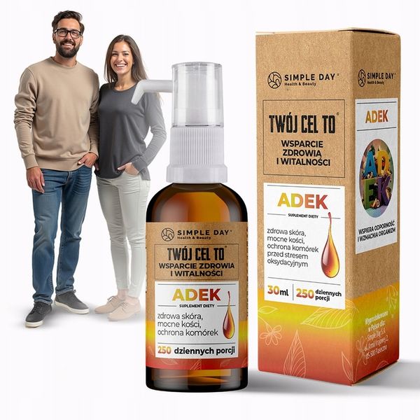 ADEK WITAMINA KROPLE A + D3 + E + K2 MK-7 | 250 PORCJI DZIENNYCH zdjęcie 4