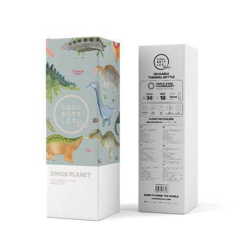 Cool Bottles Butelka termiczna Kids 260 ml Triple cool Dinos Planet na Arena.pl