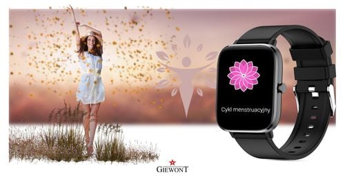 smartwatch giewont czarny gw230-2 na Arena.pl