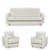 Zestaw mebli wypoczynkowy Rene wersalka kanapa fotele Bonell Family Meble