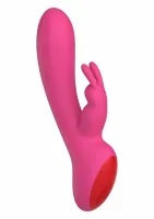 rebel rabbit vibrator silikonowy, wodoodporny, 10 trybow, usb, fioletowy