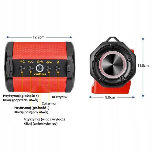 RADIO GŁOŚNIK DEWALT BLUETOOTH AKUMULATOR 18V 20V na Arena.pl
