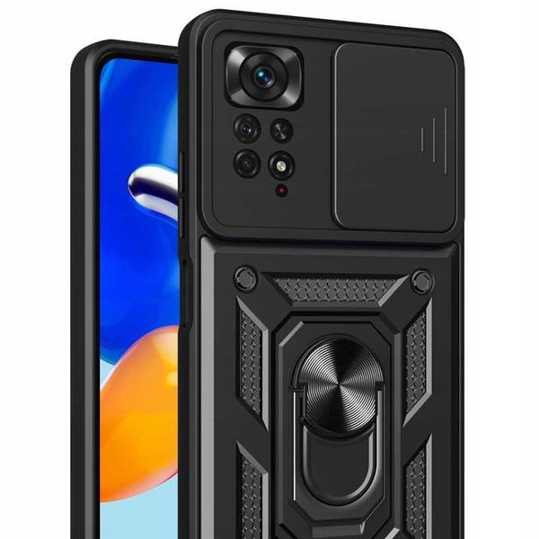 Spacecase Camring Redmi Note 11 Pro 5G Black zdjęcie 3