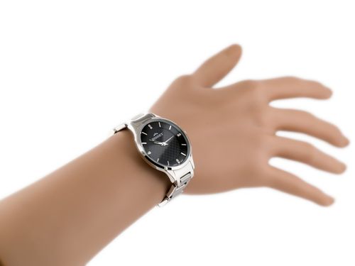 ZEGAREK DAMSKI BISSET BSBE45 - silver/black (zb551b) na Arena.pl