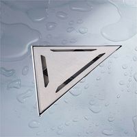 ODPŁYW TRÓJKĄTNY Z SYFONEM 25X25X36 ZE STALI NIERDZEWNEJ 16826