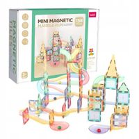 KLOCKI MAGNETYCZNY DLA DZIECI DUŻE EDUKACYJNE ZESTAW TOR KONSTRUKCYJNE 158E