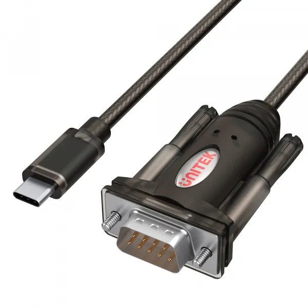 UNITEK Y-1105K ADAPTER USB-C 1X RS-232 zdjęcie 1