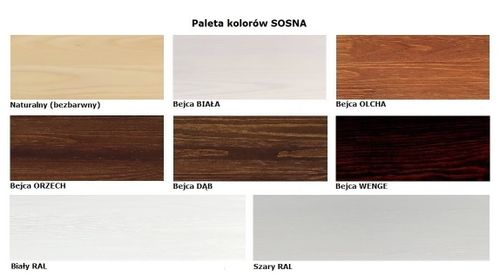 DEESI łóżko sosnowe CANOPY 120x200 na Arena.pl