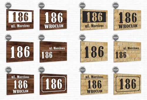 Tabliczka ADRESOWA ALUMINIOWA Tablica NUMER DOMU na Arena.pl