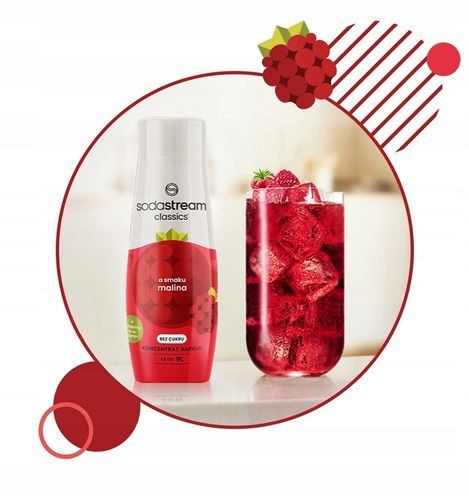 Syrop koncentrat do wody SodaStream Malina Bez Cukru 440ml na Arena.pl
