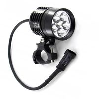 SOLIDNY HALOGEN MOTOCYKLOWY LED CREE 60W 6000LM MOC ŚWIECENIA 12-24V 6000K