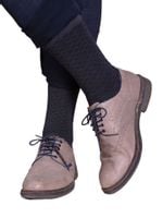 Skarpety męskie eleganckie w kratkę czarne 43-46 YOCLUB